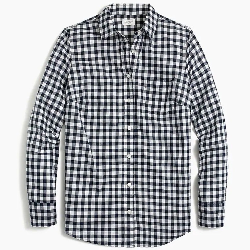 J. Crew Factory Gingham Button Down Shirt
